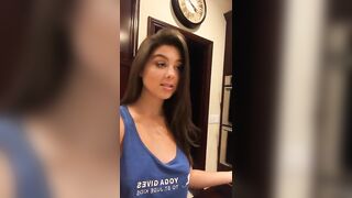 Kira Kosarin: A Classic Kira video - A blue tank top and not much else. #4