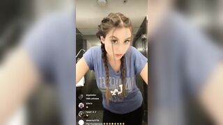 Kira Kosarin: Downblouse (Live IG) #4