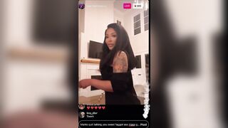 K. Michelle: slight twerk on live #2