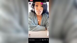 K. Michelle: Nice Lil slip in today's live #4