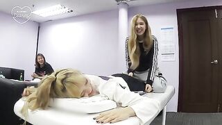 Kpop: Rosé Spanks Lisa's Booty During A Massage. #3