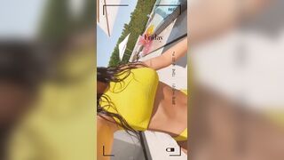 Kylie Jenner: Yellow Bikini #3